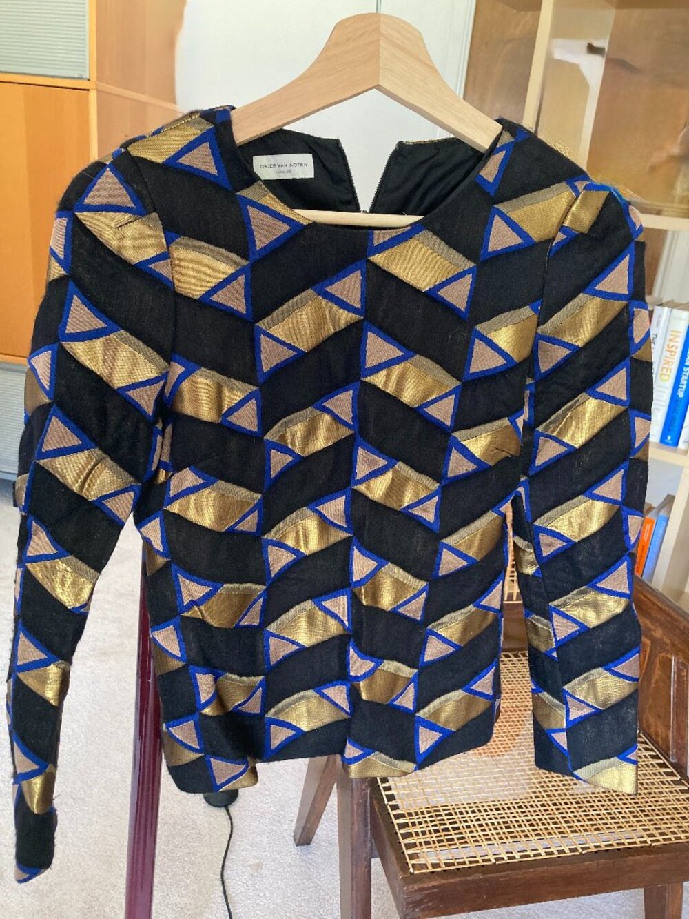 Dries Van Noten Metallic Brocade Blouse
